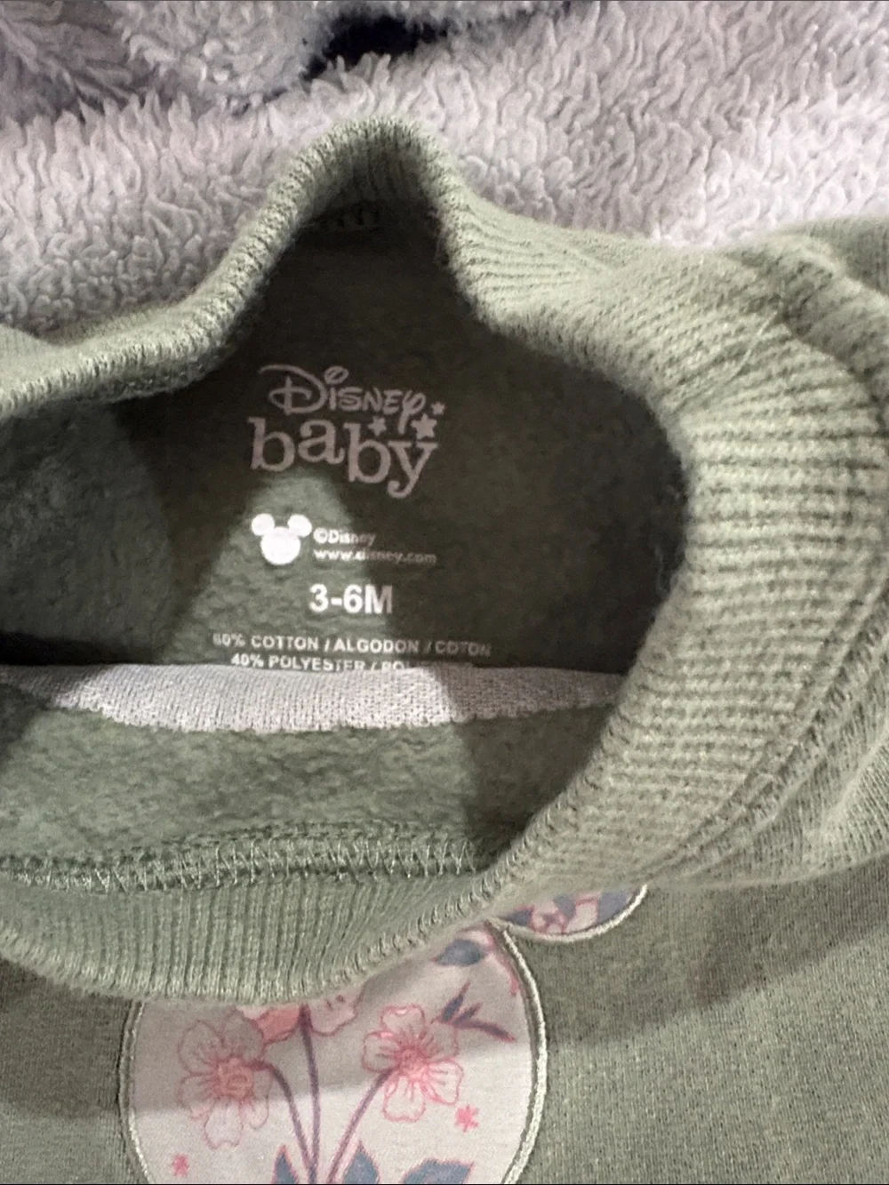 Olive Minnie Mouse sweat set